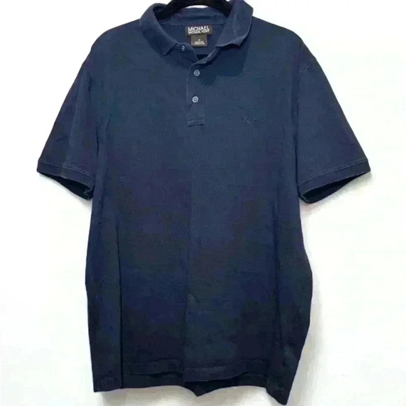 ✨ Michael Kors - Navy Blue Polo Shirt - Men’s Medium ✨ - Picture 1 of 3